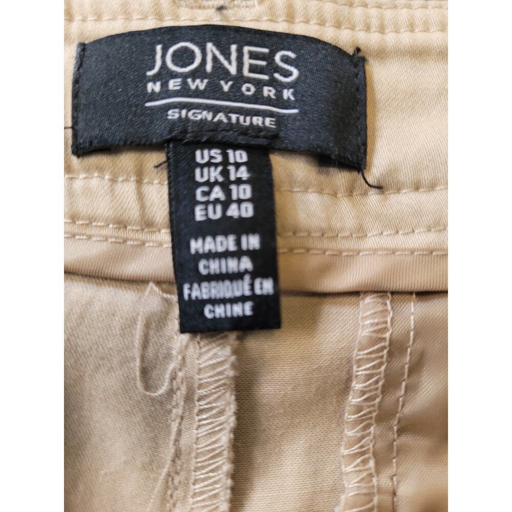 Jones New York Khaki Chino Shorts Sz 10 - Picture 4 of 4